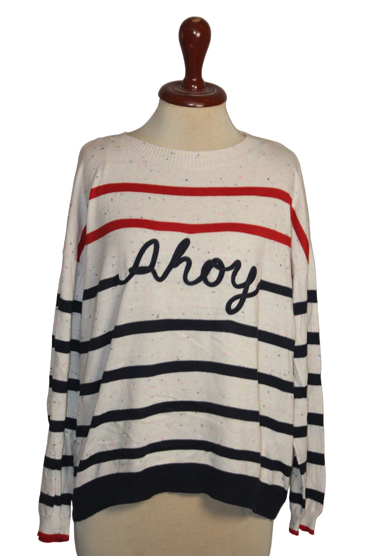Roman Offwhite 'Ahoy' Sweatshirt - Medium
