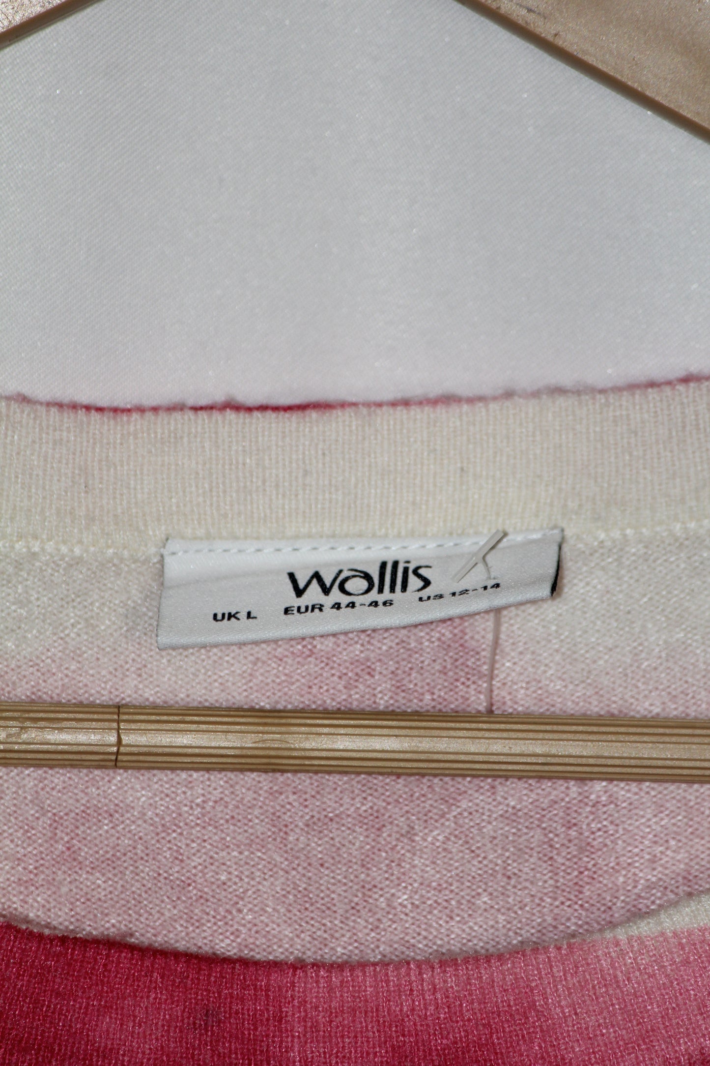 Wallis Pink & White Sweatshirt (Large)