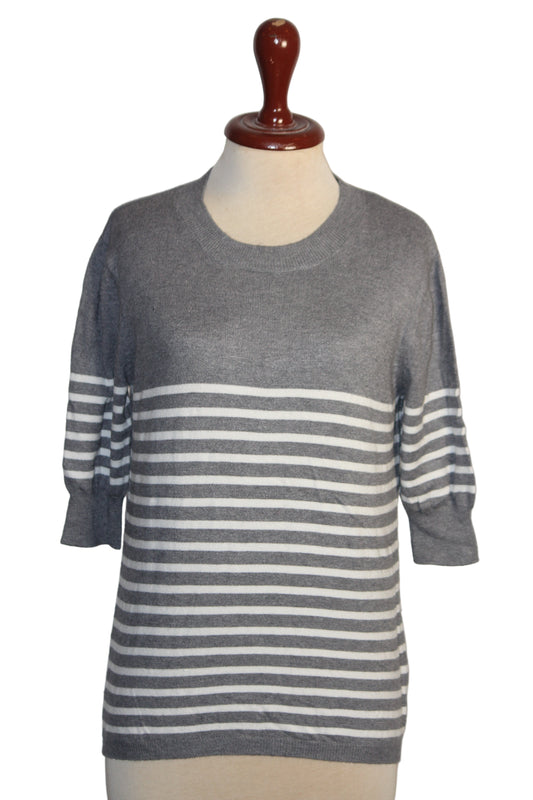 Atmosphere Grey and White Sweatshirt