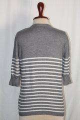 Atmosphere Grey and White Sweatshirt