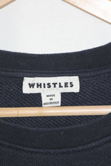 Whistles Navy Blue Sweatshirt with Hearts