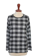 F&F Black and Grey Check Medium Sweatshirt