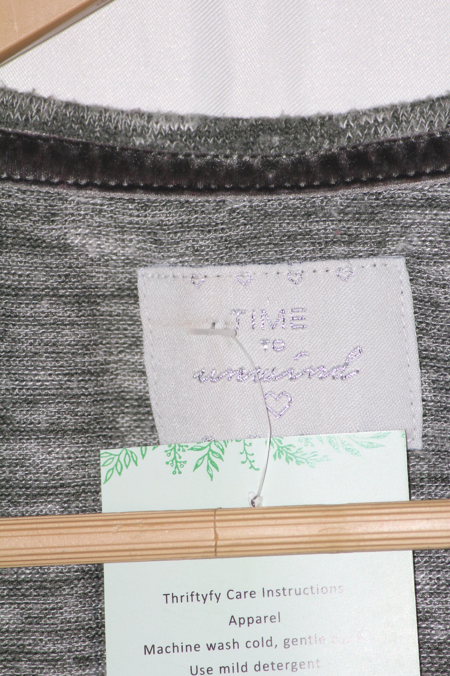 Time to Unmind Grey Sweatshirt (Medium)
