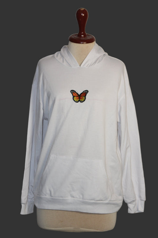 Shein White Hoodie - Medium