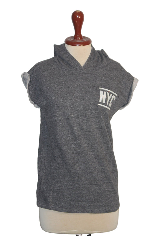 Next Sleeveless Grey Hoodie - Small