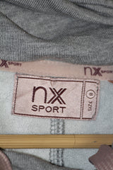 NX sport hoodie a full sleeves for a grey colour
