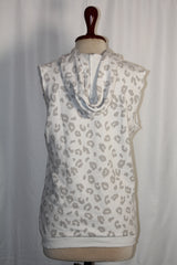Karssen White and Grey Hoodie - Small