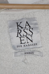 Karssen White and Grey Hoodie - Small