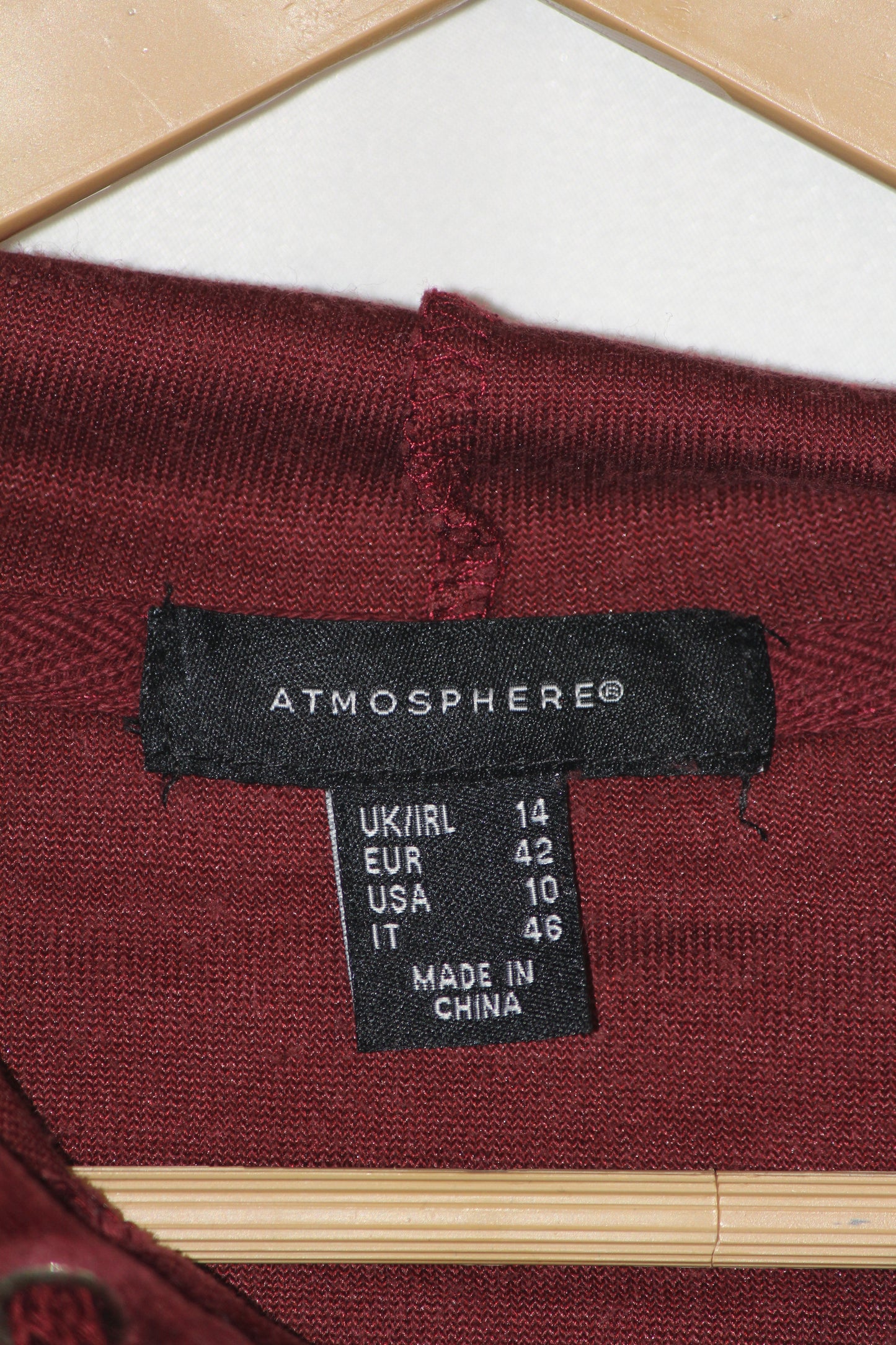 Atmosphere Maroon Hoodie - Medium