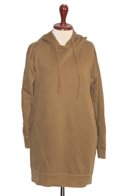 Thriftyfy Brown Hoodie Dress - Small