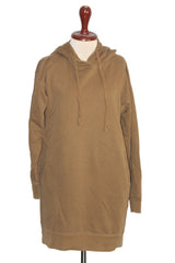 Thriftyfy Brown Hoodie Dress - Small