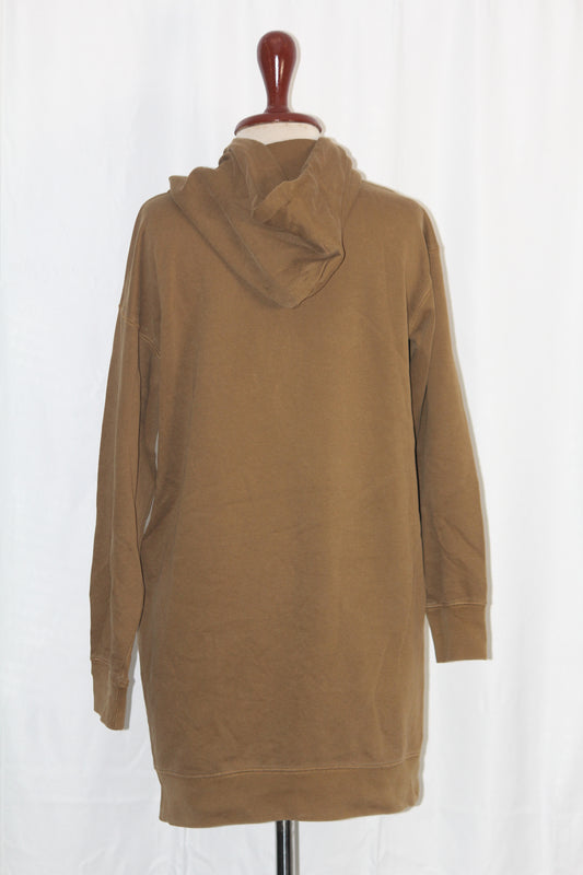 Thriftyfy Brown Hoodie Dress - Small