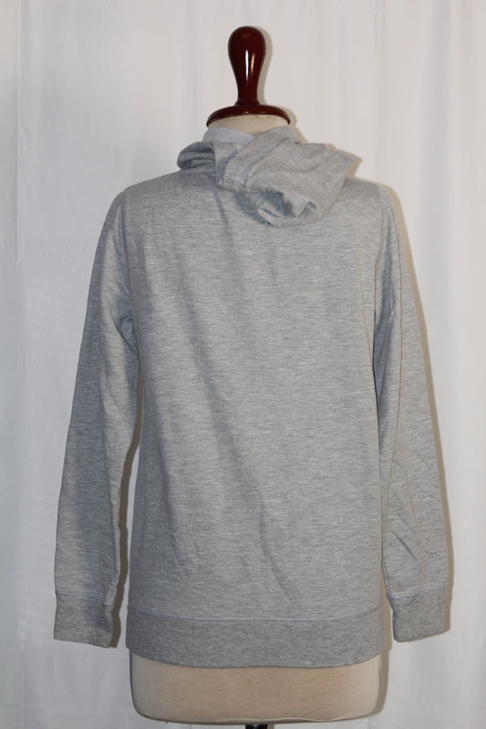 F&F Grey Hoodie with Red & Blue Flowers (Small)