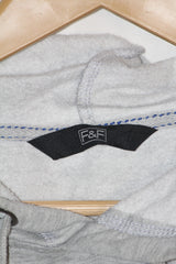 F&F Grey Hoodie with Red & Blue Flowers (Small)