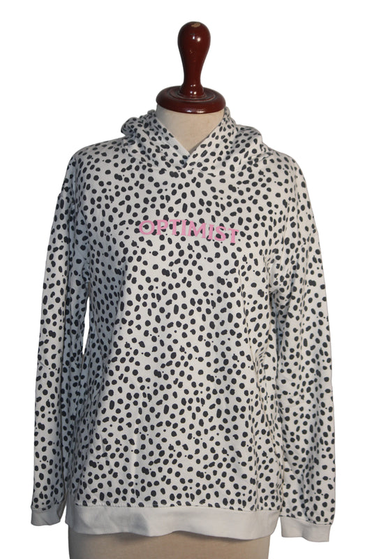 Primark White & Black Dots Hoodie