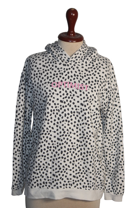 Primark White & Black Dots Hoodie