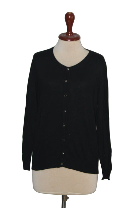George Black Viscose Sweater - Small