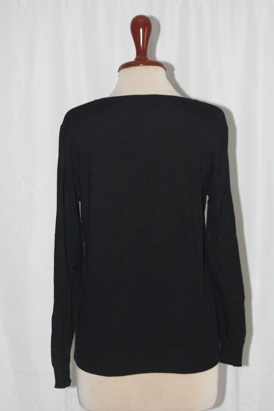 George Black Viscose Sweater - Small