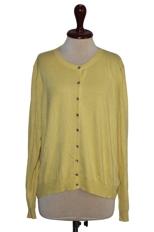 M&S Yellow Viscose Sweater - Large