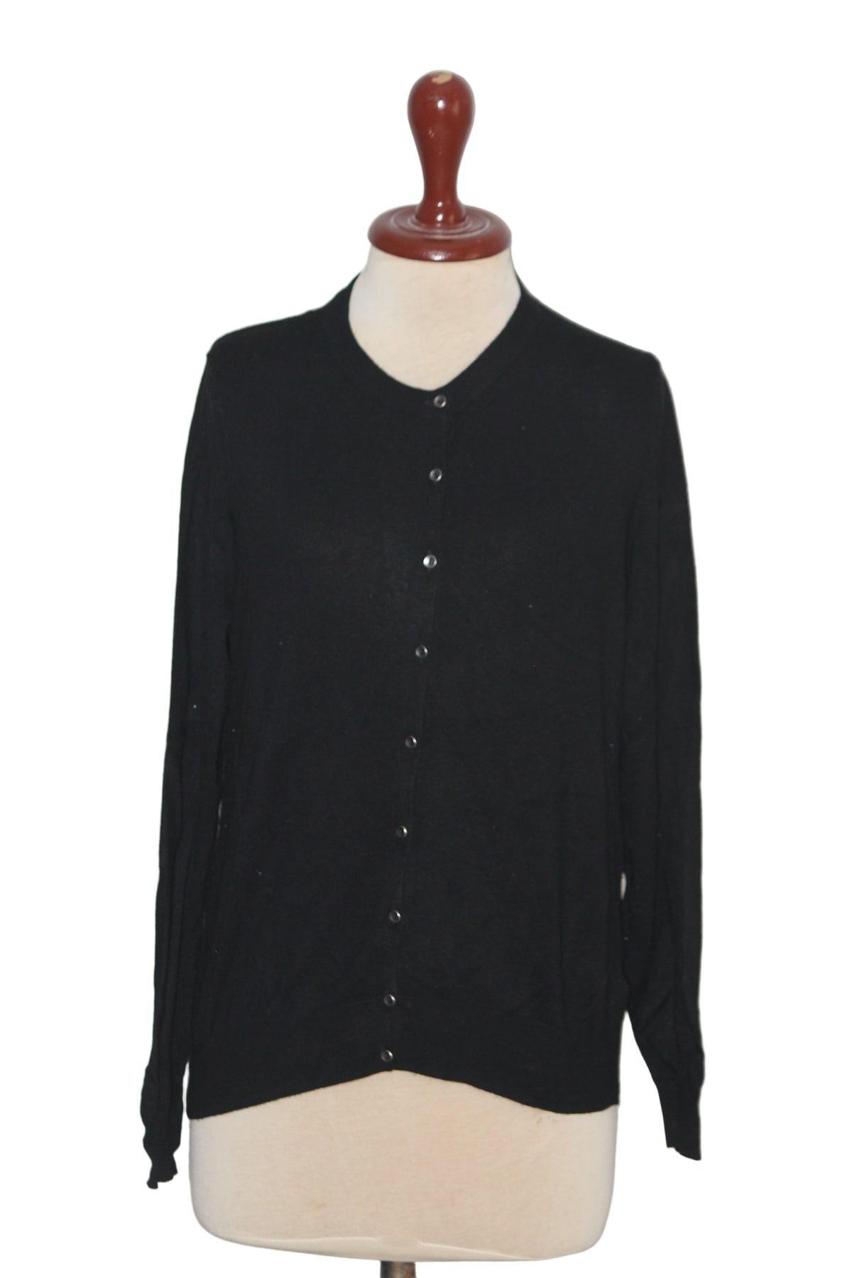 M&S Black Viscose Sweater - Medium