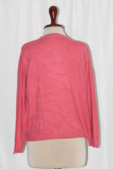 Classic Pink Acrylic Sweater – Medium Size