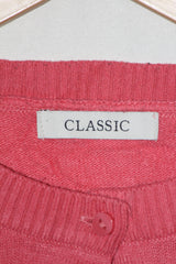 Classic Pink Acrylic Sweater – Medium Size