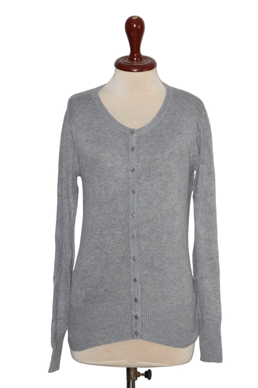Gossip Knitwear Grey Viscose Sweater