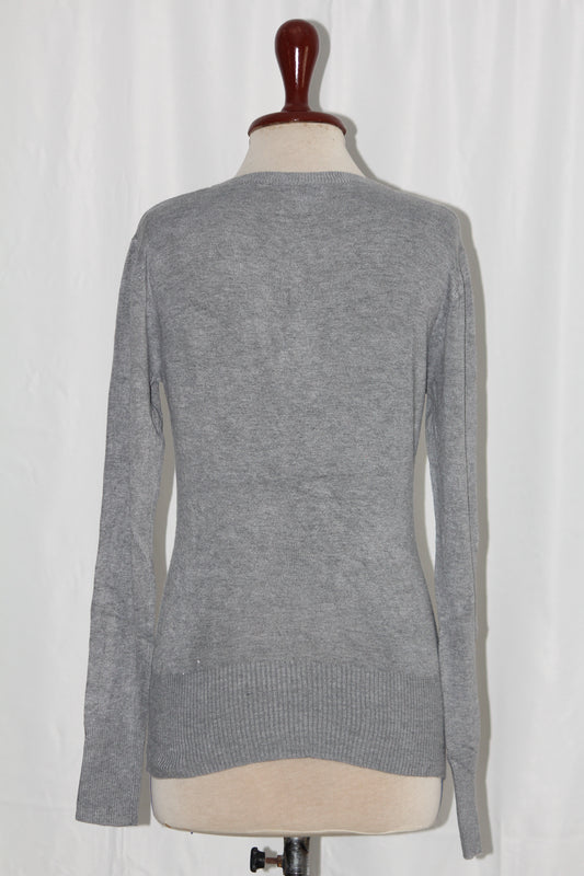 Gossip Knitwear Grey Viscose Sweater