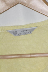 Love Knitwear Yellow Viscose Sweater - Large