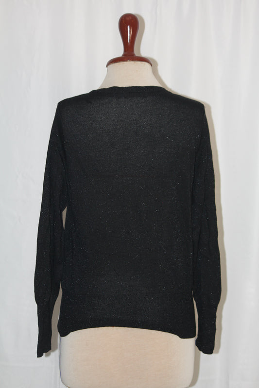 Therapy Sparkly Black Viscose Sweater