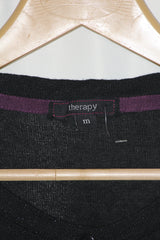 Therapy Sparkly Black Viscose Sweater