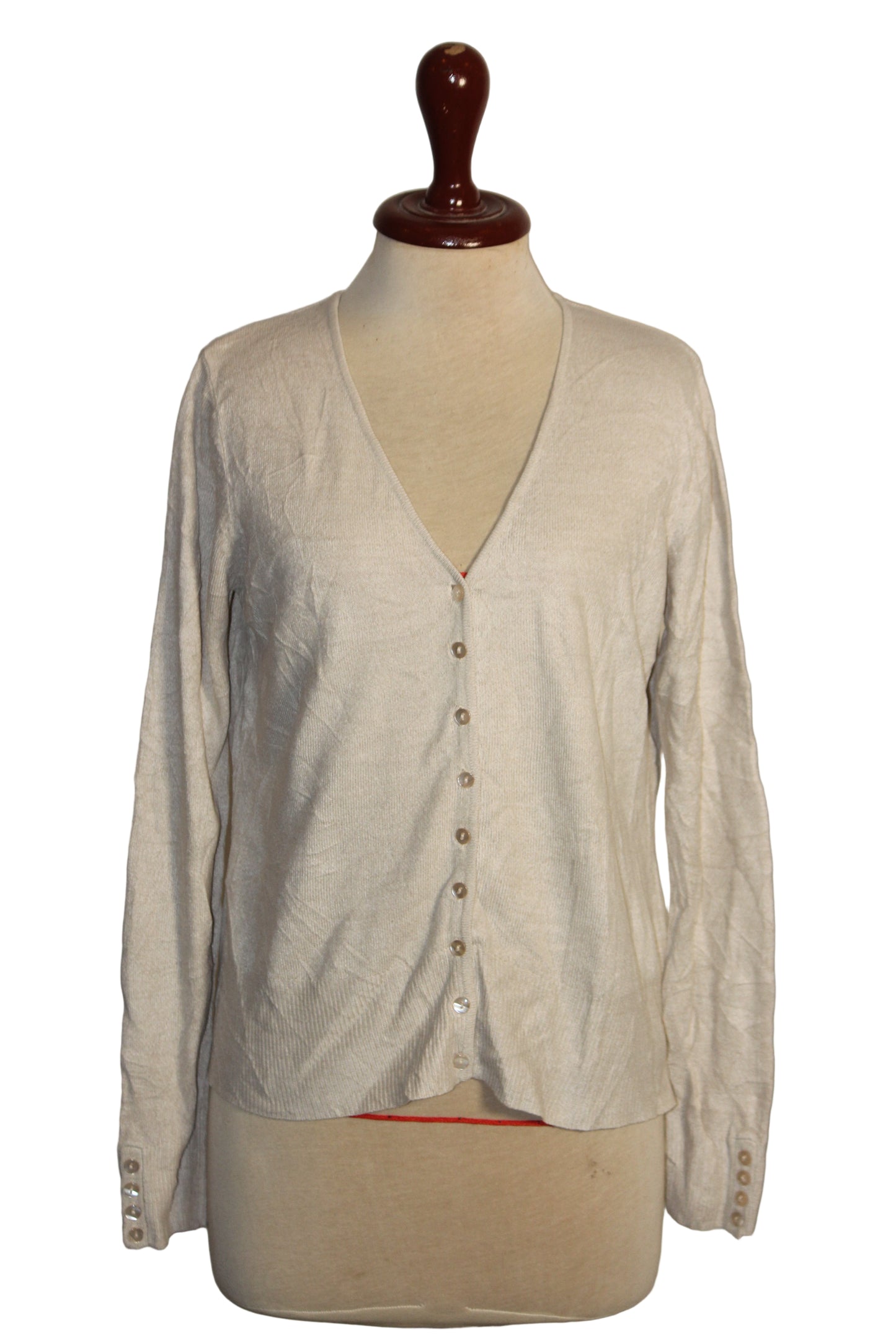 BHS Off White Acrylic Sweater - Medium