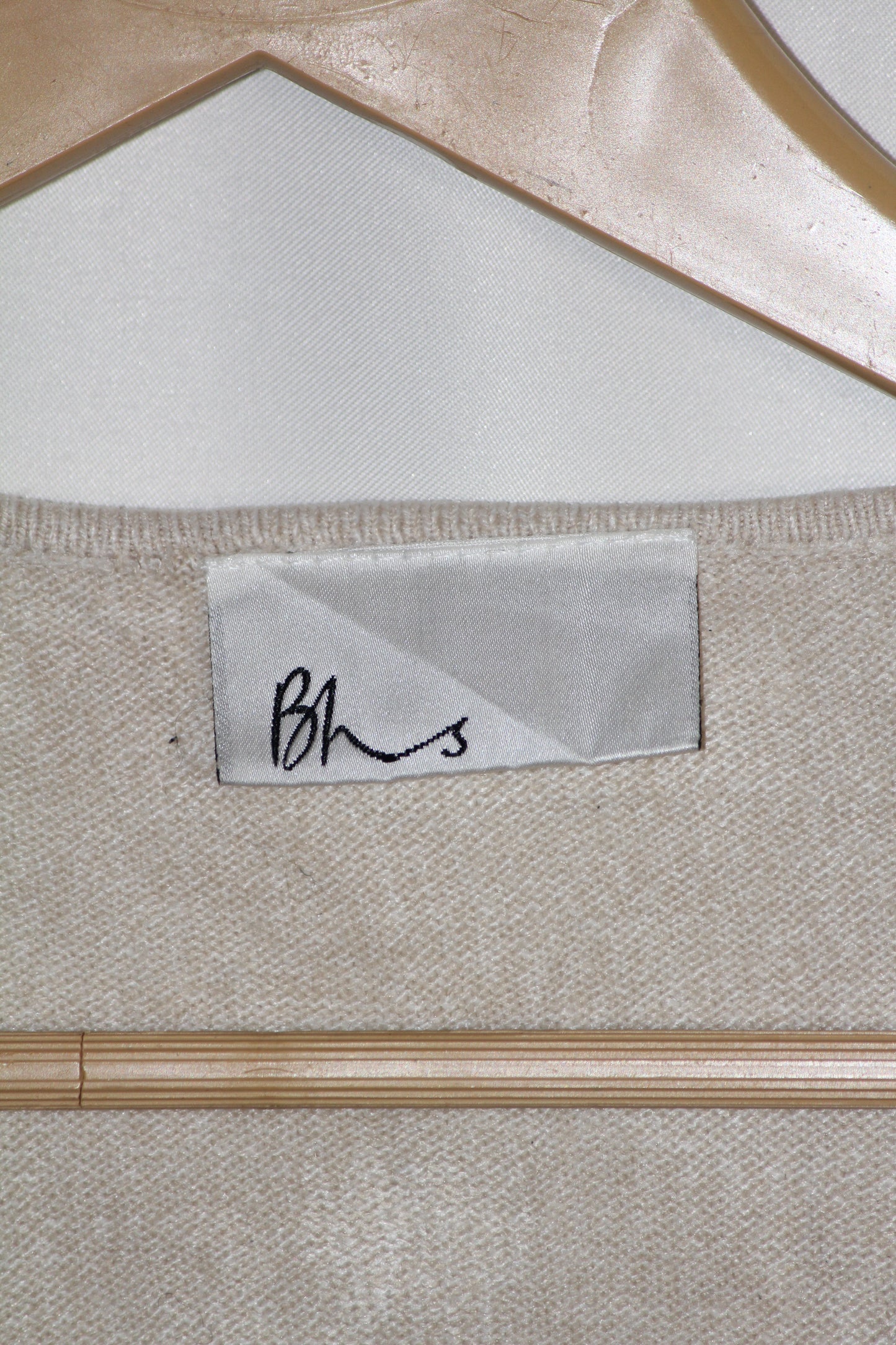 BHS Off White Acrylic Sweater - Medium