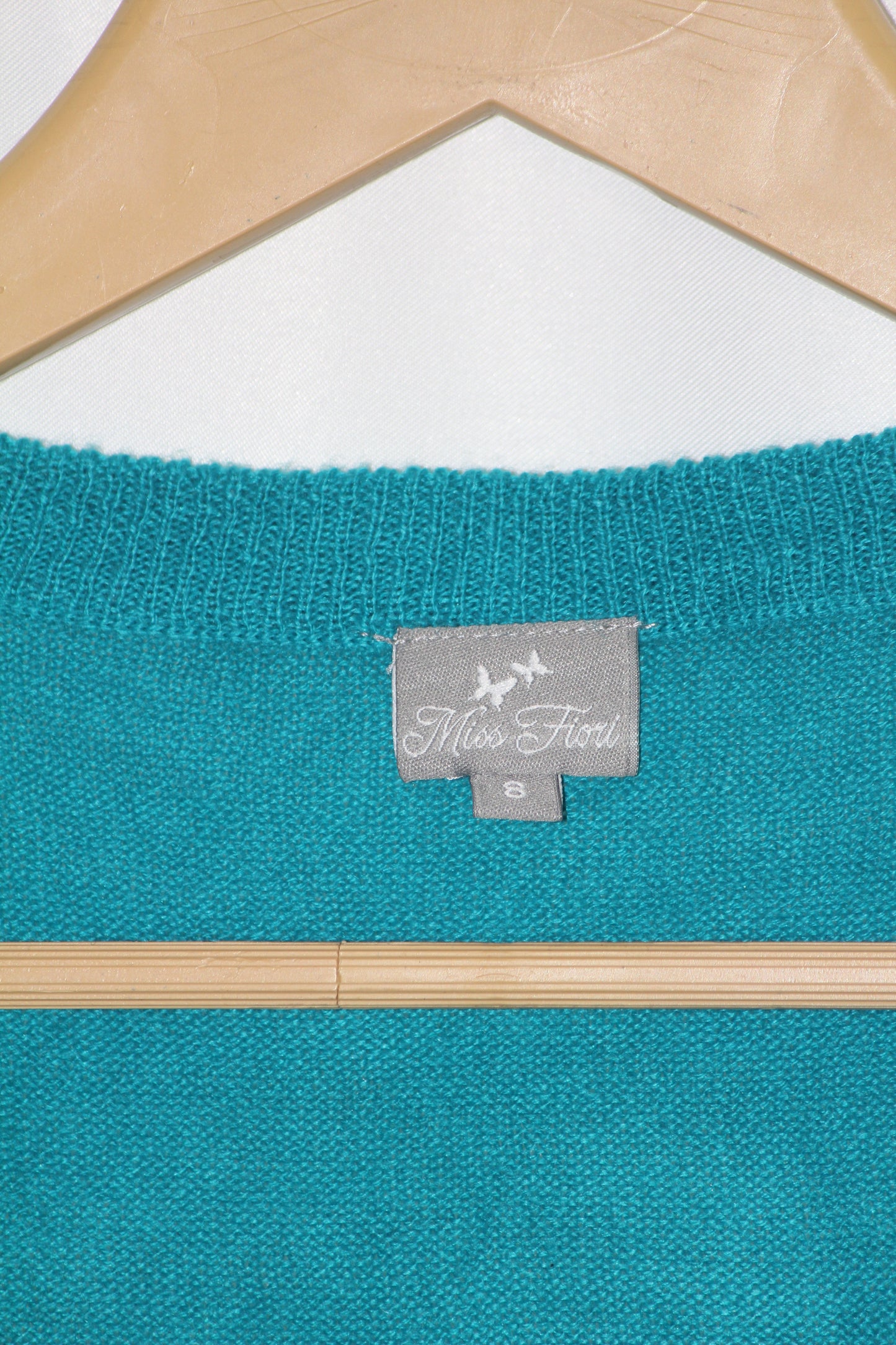 Miss Fiori Turquoise Acrylic Sweater