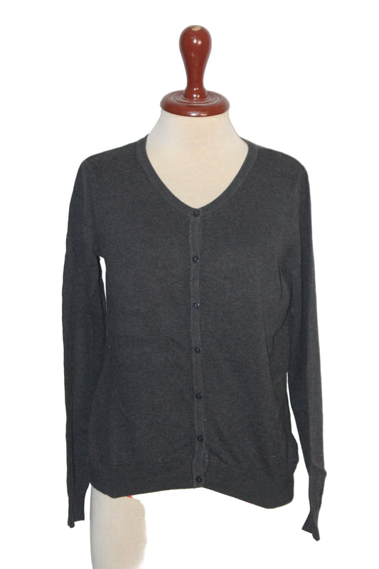 H&M Dark Gray Cotton Sweater - Small