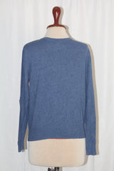 H&M Women's Blueish Grey Viscose Sweater