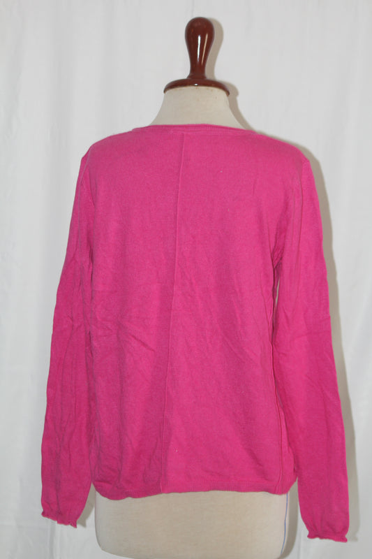 White Stuff Pink Viscose Sweater – Medium Size