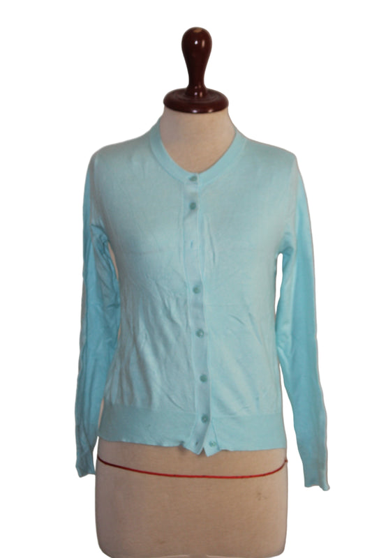 M&S Light Blue Viscose Sweater - Small