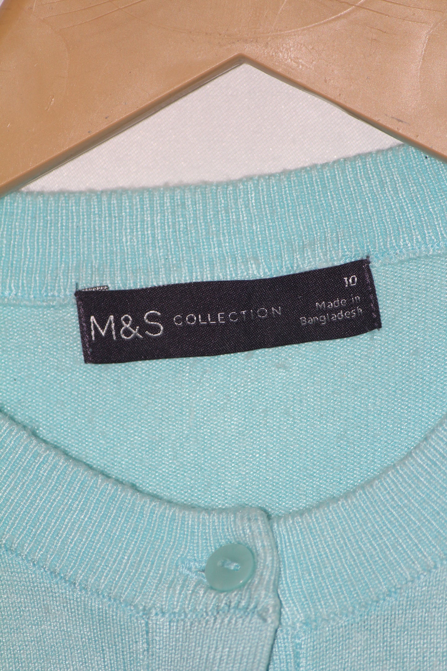 M&S Light Blue Viscose Sweater - Small