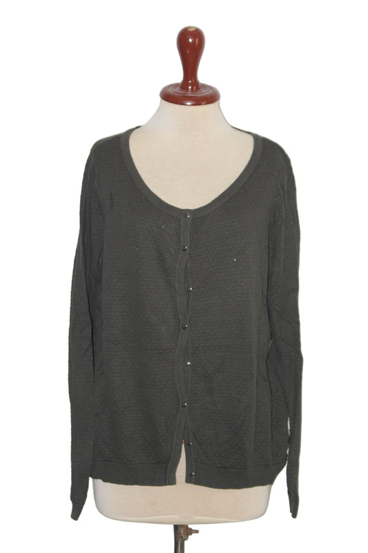 Vero Moda Grey Cotton Sweater - Medium