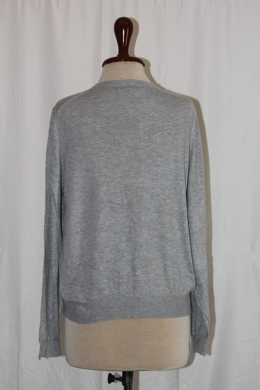 M&S Light Grey Viscose Sweater