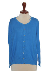 George Navy Blue Viscose Sweater - Small