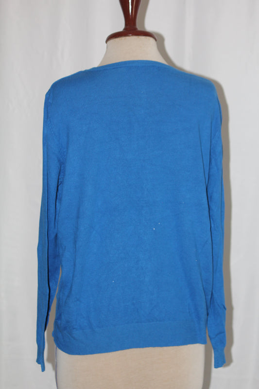 George Navy Blue Viscose Sweater - Small