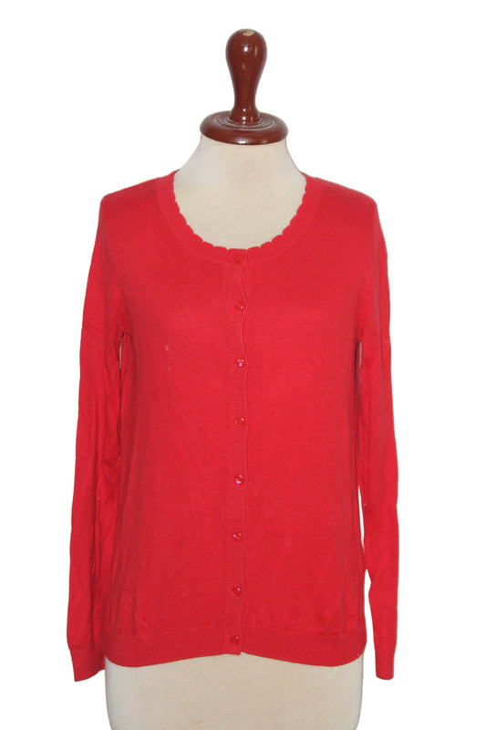 Tu Red Viscose Sweater - Small