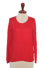 Tu Red Viscose Sweater - Small