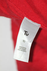 Tu Red Viscose Sweater - Small
