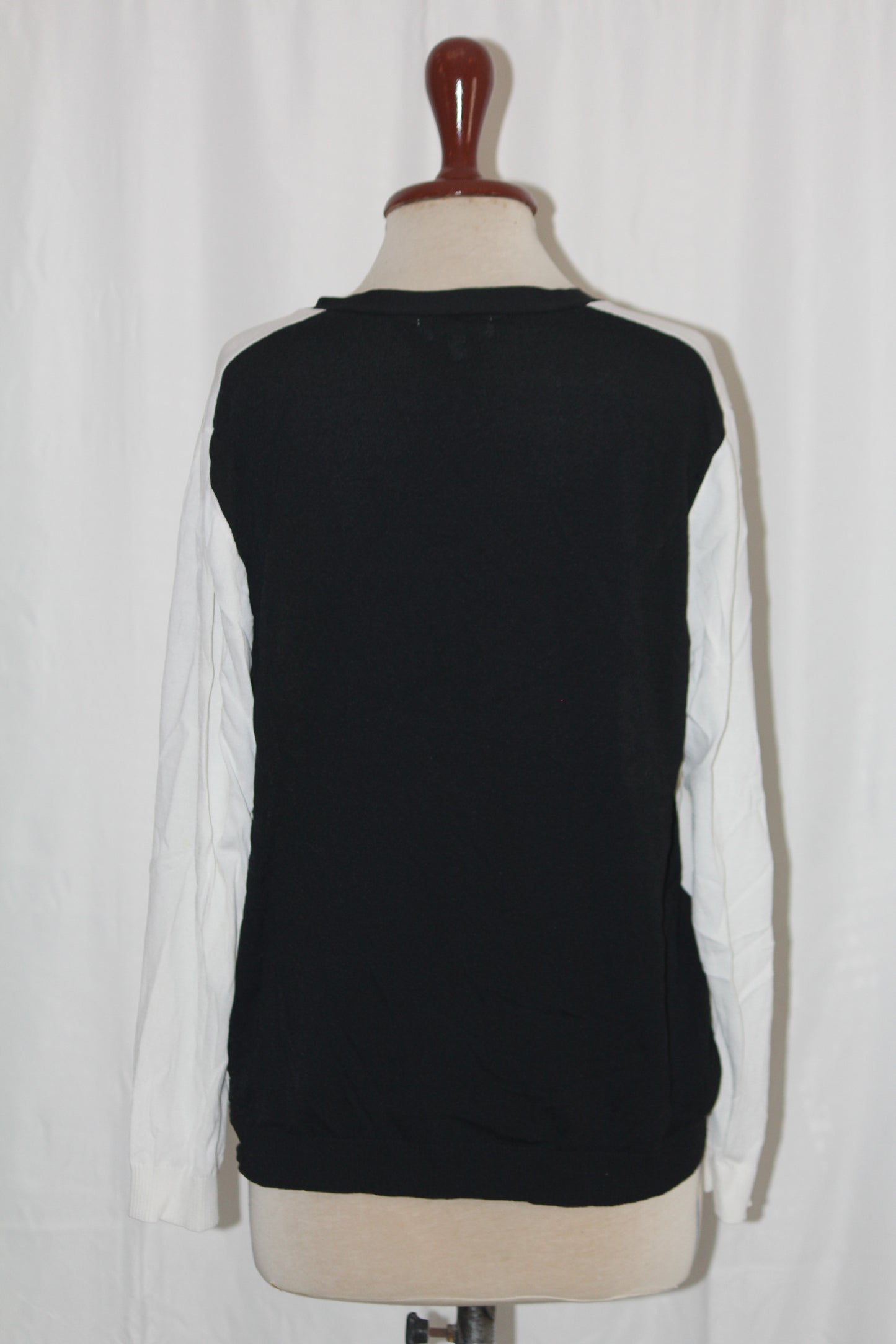 Cristina Black and White Viscose Sweater