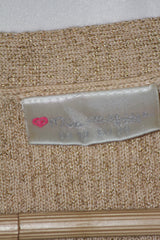 Miss Selfridge Sparkly Beige Cotton Sweater