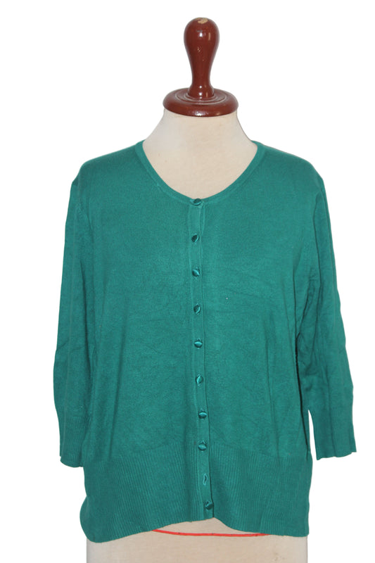 M&S Green Viscose Sweater