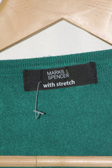 M&S Green Viscose Sweater